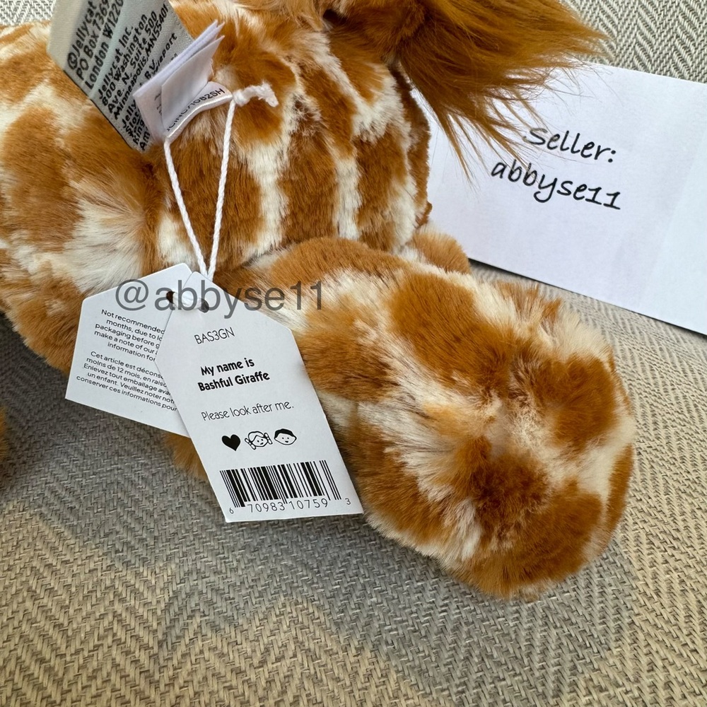 Jellycat Bashful Giraffe - Medium - Authentic - Brand New With Tags - Fast Ship - Picture 5 of 5